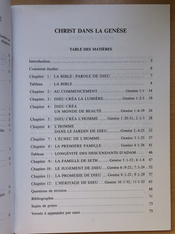 Rendez-vous avec la Bible - Christ dans la Genèse I