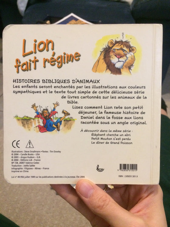 Lion fait régime, Daniel et ses lions (cartonnés) - ChezCarpus.com