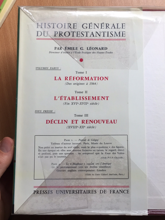 Histoire générale du protestantisme Vol.2 :L’établissement