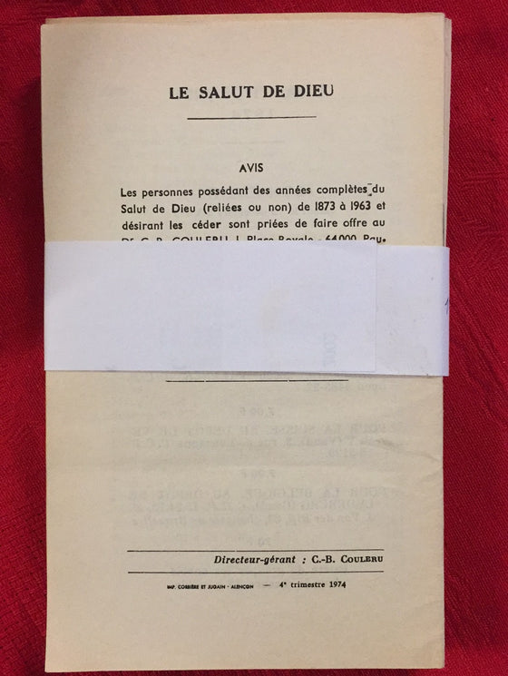 Le salut de Dieu 1974