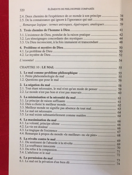 Éléments de philosophie comparée: Tomes 1 & 2 (séculier)