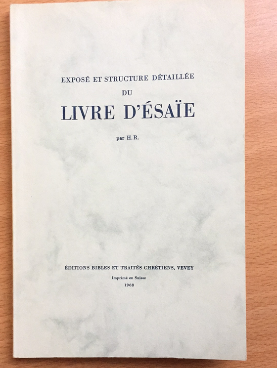 Exposé et structure détaillée du livre d’Esaïe