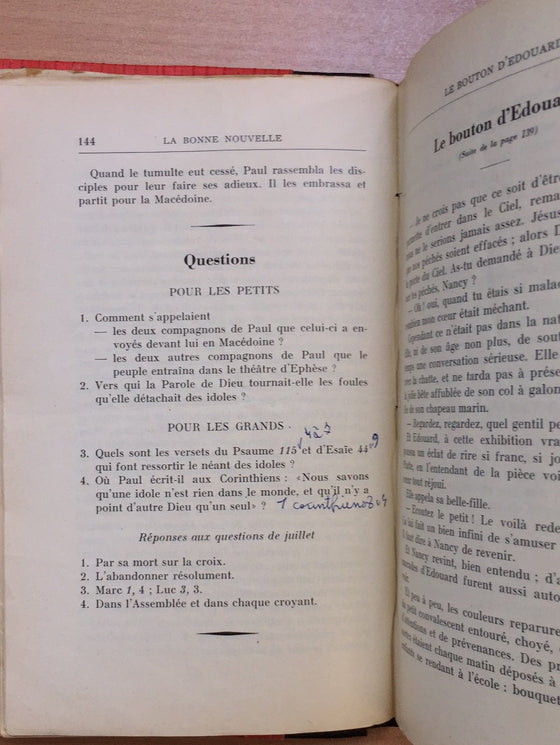 La Bonne Nouvelle annoncée aux enfants 1963