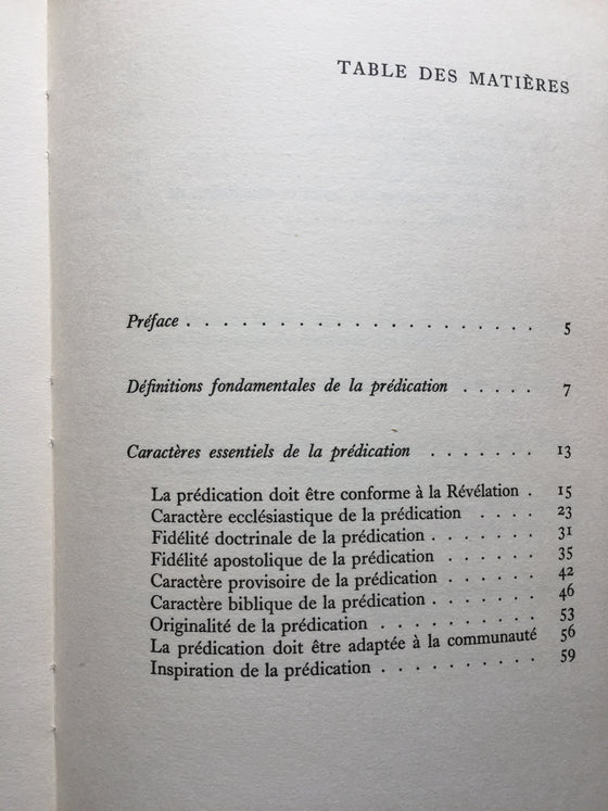 La proclamation de l’Evangile