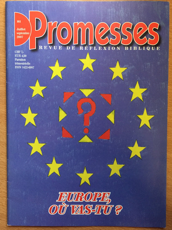 Promesses N°161 - Europe, où vastu ?