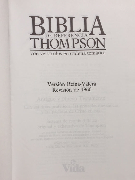 Biblia de referencia Thompson