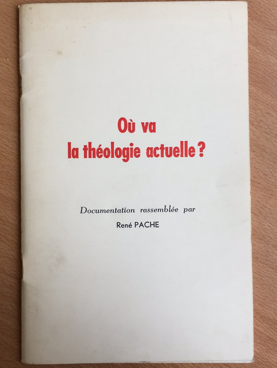 Où va la théologie actuelle ?