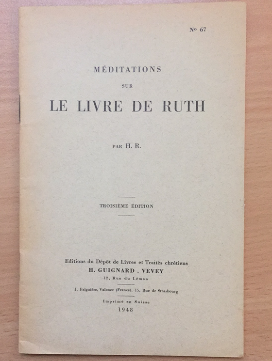 Méditations sur le livre de Ruth