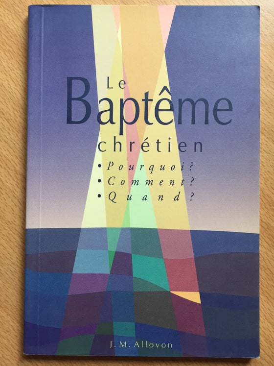 Le Baptême chrétien
