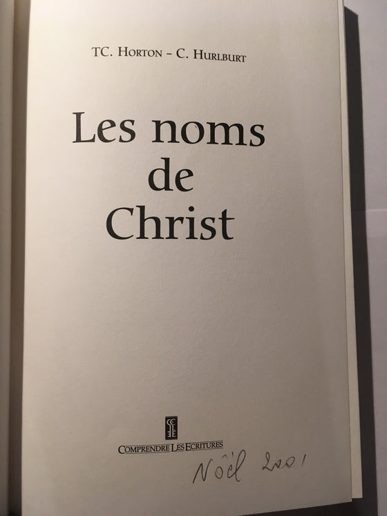 Les noms de Christ - ChezCarpus.com