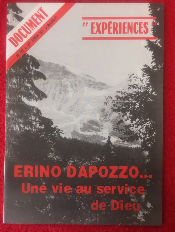 Document Expériences n.92 Erino Dapozzo... Une vie au service de Dieu
