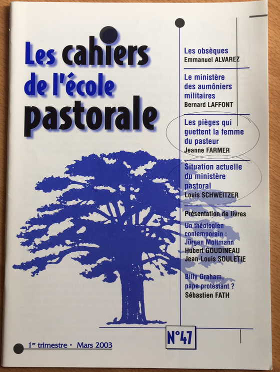 Les cahiers de l’école pastorale - 1er trimestre 2003 vol.47