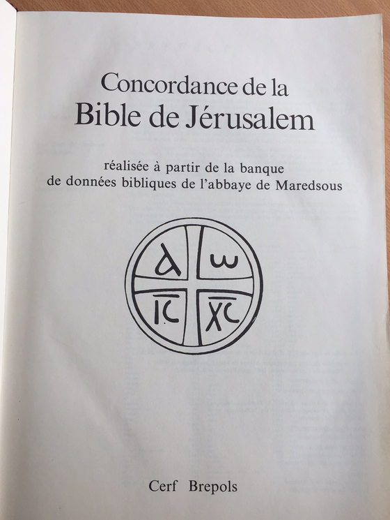 Concordance de la Bible de Jérusalem (catholique)