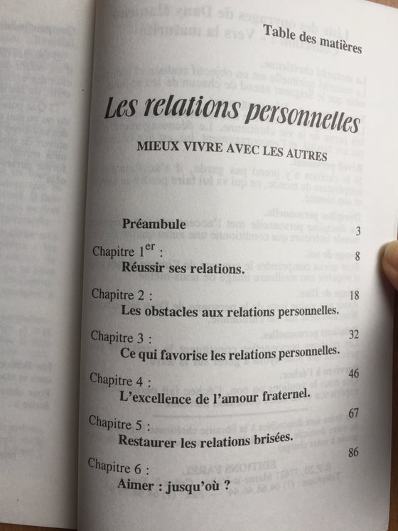 Relations personnelles: mieux vivre avec les autres