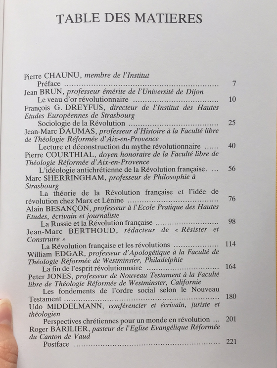 Révolution et Christianisme, Une appréciation Chrétienne de la Révolution Française