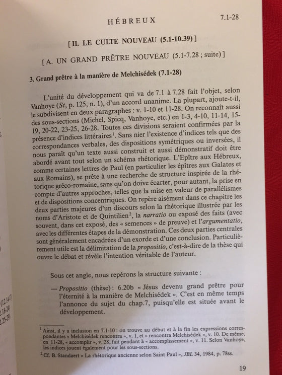 L'épître aux Hebreux Tome 2 - Samuel Benetreau