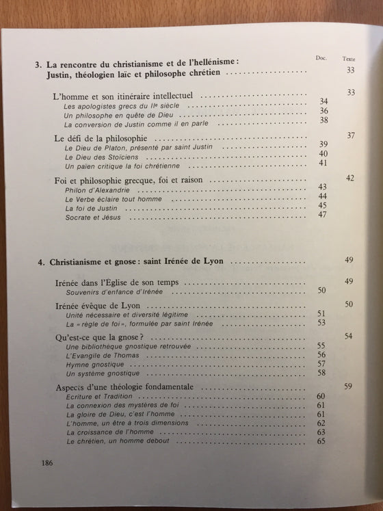 Les Pères de l’Eglise Volume 1 du Ier au IVe siècle