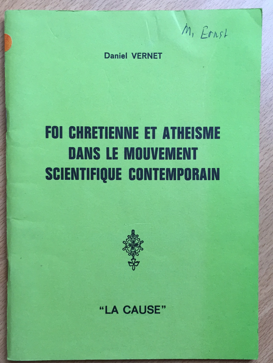 Foi chrétienne et athéisme dans le mouvement scientifique contemporain