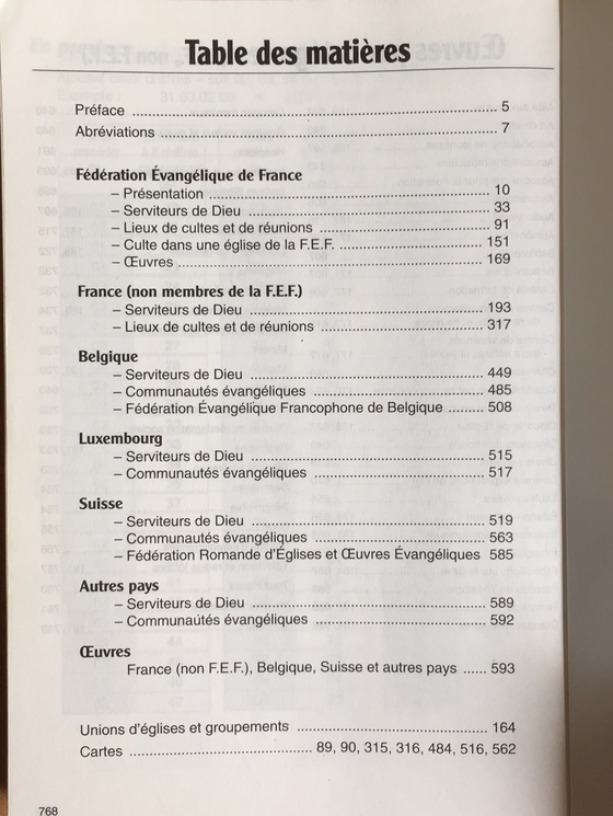 Annuaire évangélique 1996-1997
