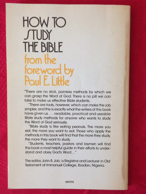 How to Study the Bible