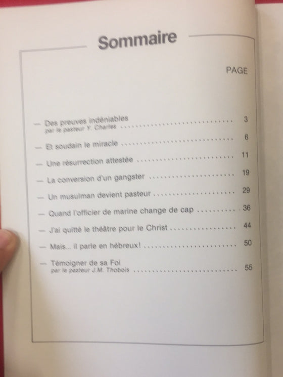 Document Expériences n.64 Nous avons été témoins de miracles...