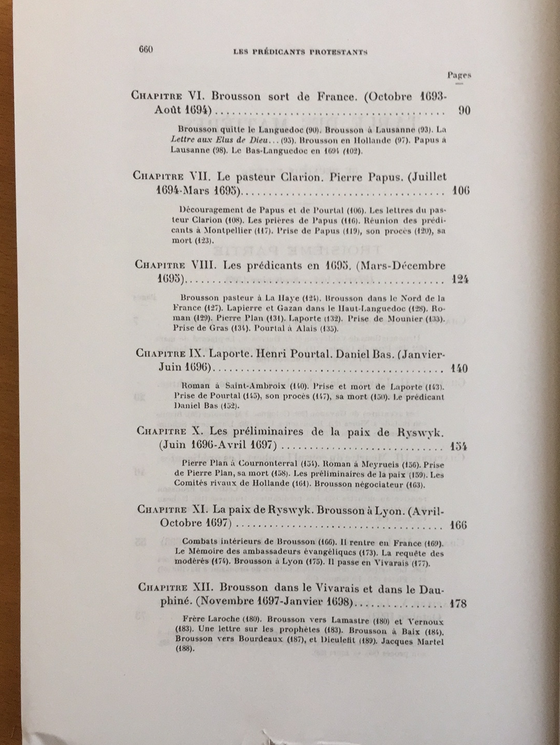 Les prédicants protestants des Cévennes et du Bas-Languedoc 1684-1700 Tome II