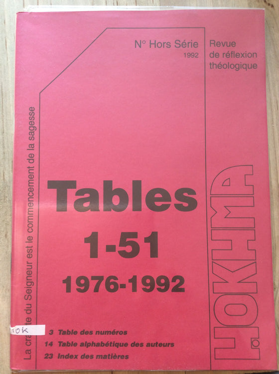 Tables 1-51 1976-1992 - ChezCarpus.com