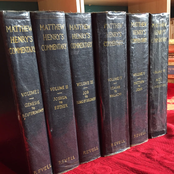 Matthew Henry's Commentary Volume I to VI