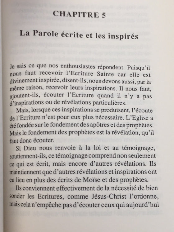 Lettre sur ceux qui se croient inspirés