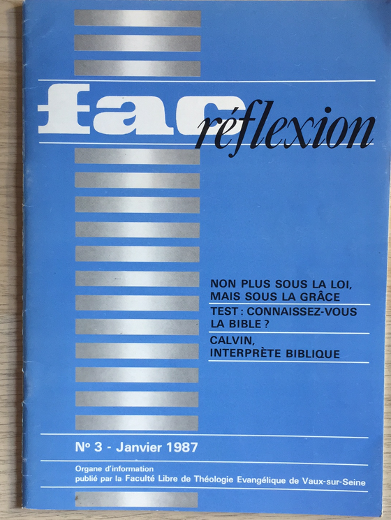 Fac réflexion vol.3 1987
