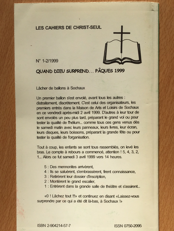 Quand Dieu surprend... vol.1-2 1999 Les cahiers de Christ seul