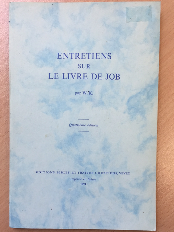 Entretiens sur le livre de Job