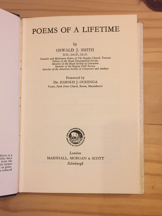 Poems of a lifetime