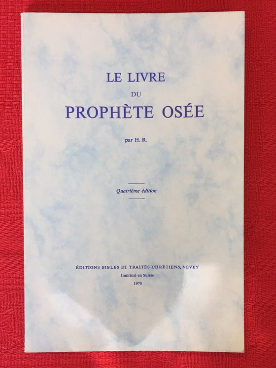 Le livre du prophète Osée