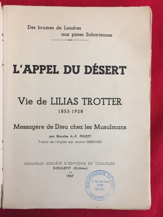 L'appel du désert