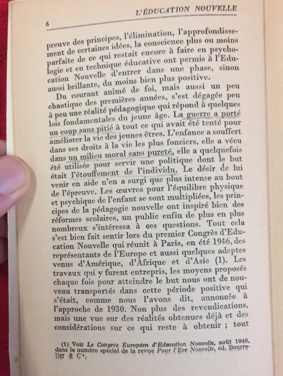 L'éducation nouvelle - que sais-je?