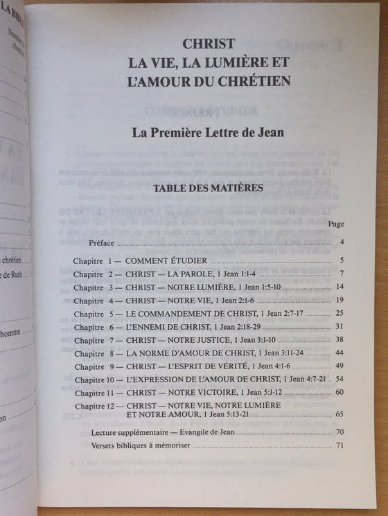 Rendez-vous avec la Bible - Première lettre de Jean