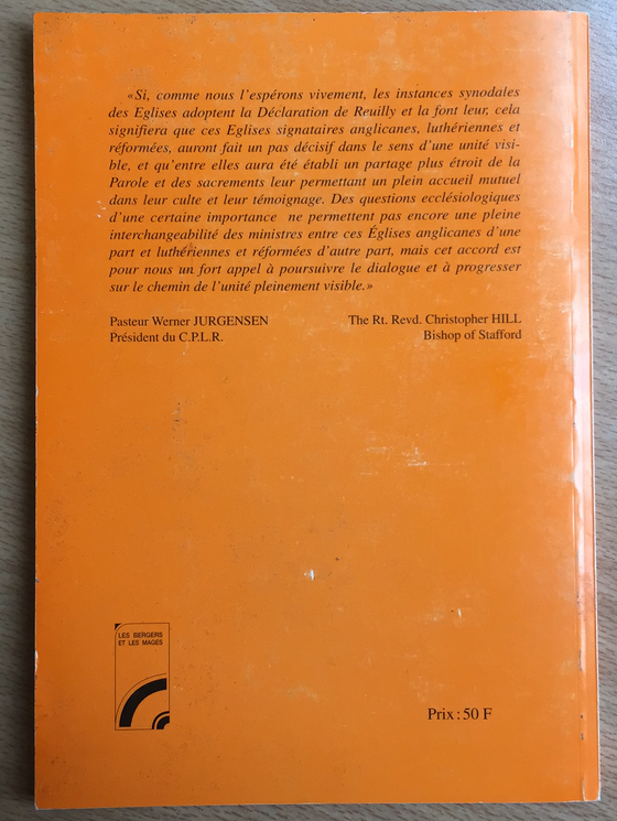 « Appelés à témoigner et à servir »: L’affirmation commune de Reuilly