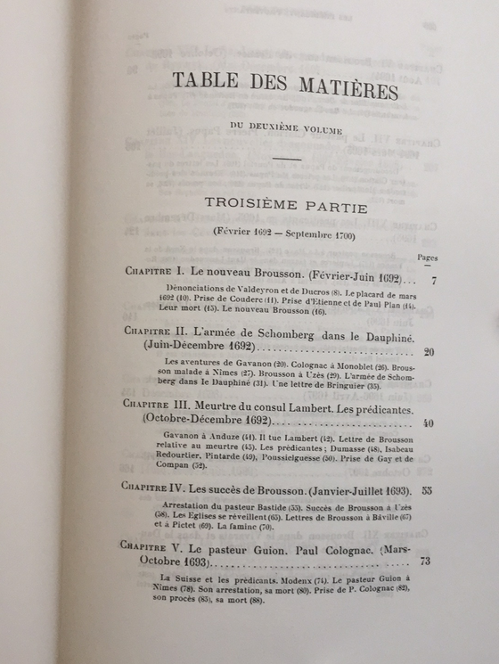 Les prédicants protestants des Cévennes et du Bas-Languedoc 1684-1700 Tome II