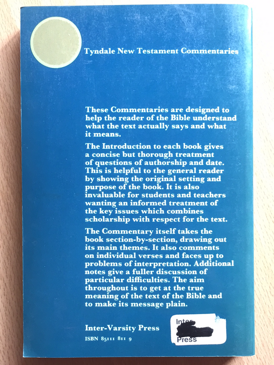 Mark Tyndale New Testament Commentaries