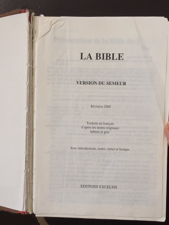 La Bible (reliure fragile)