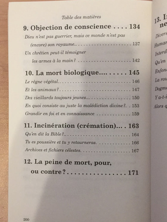 Biblique ou dogmatique ?