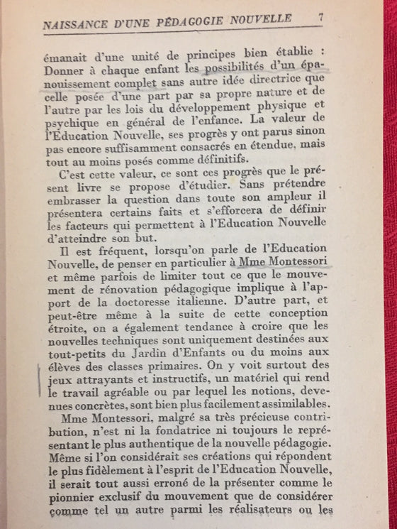 L'éducation nouvelle - que sais-je?