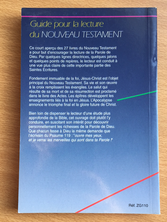 Guide pour la lecture du nouveau testament