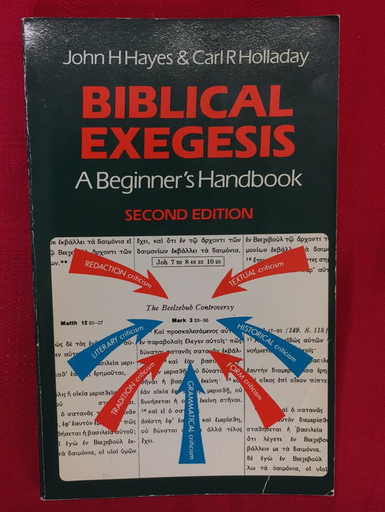 Biblical Exegesis - A Beginner's Handbook