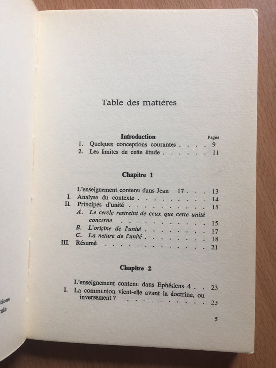 La base de l’unité chrétienne