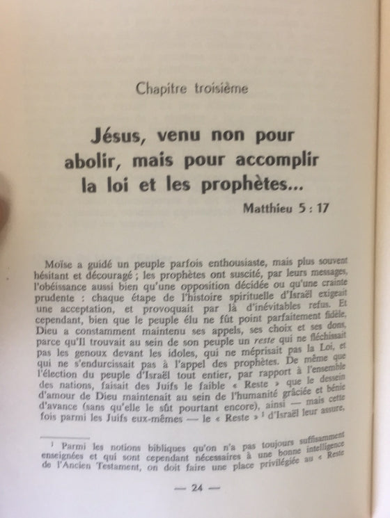 Le peuple d'Israël dans l'éducation chrétienne