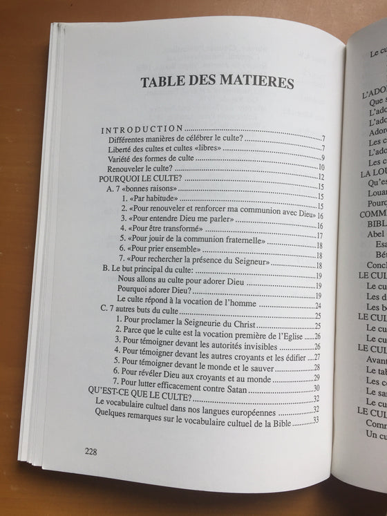 Le culte dans la Bible et dans l’histoire