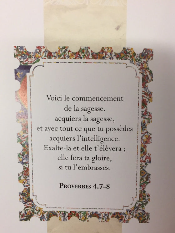 Paroles de sagesse des Proverbes