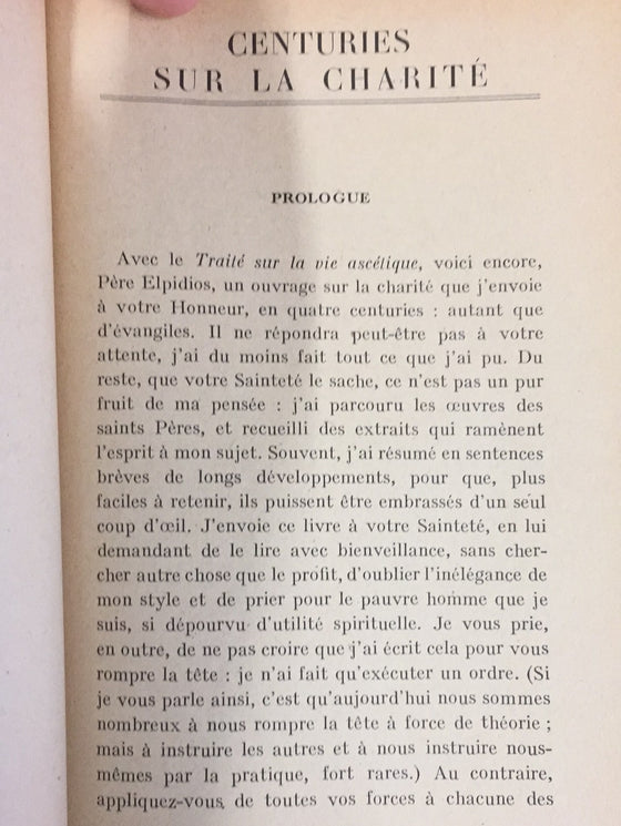 Maxime le Confesseur - Centuries sur la Charité